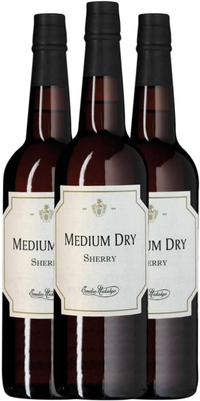 Emilio Hidalgo — Sherry Medium Dry (Caja 3×75 cl)