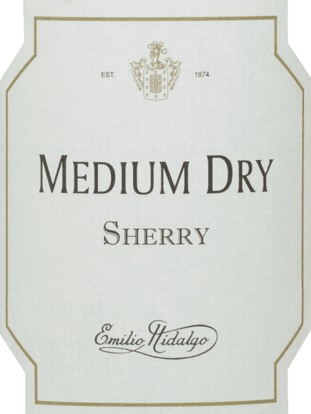 Emilio Hidalgo — Sherry Medium Dry (Caja 3×75 cl)
